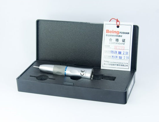 Being® Rose202-SH-B ストレートハンドピース ハロゲンライト付き 内部冷却 4社互換 歯科用直タービン 135℃滅菌対応