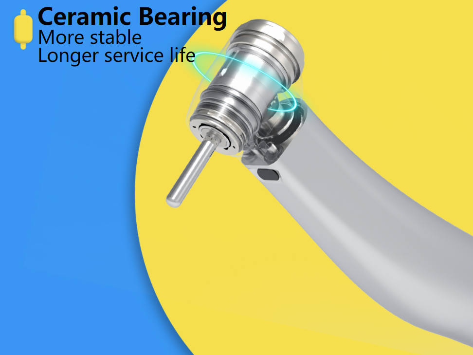 COXO®CX235C7-4 5倍速コントラアングル | 衛生孔設計+ミニヘッド | 防逆流/4点注水 歯科用ハンドピース