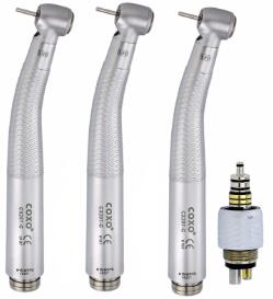 COXO CX207-GW-SP LEDライト付き 高速タービン 3本セット W&H Roto Quick互換 カップリング付き 歯科用ハンドピース