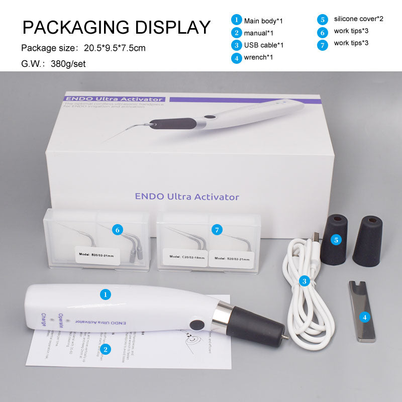 ワイヤレス超音波根管洗浄器 | コードレス・軽量・高周波で根管内部を徹底洗浄